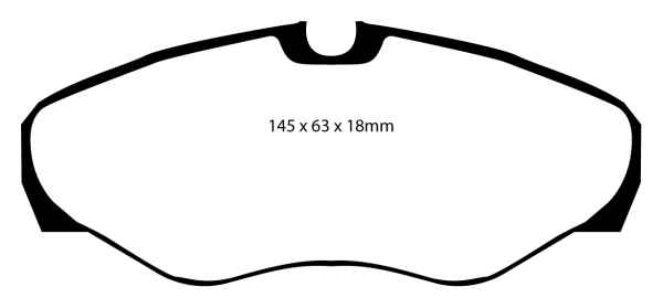 EBC Blackstuff Bremsbeläge DP1393 für Renault Trafic 2 FL 1.9 dCi 80 vorne