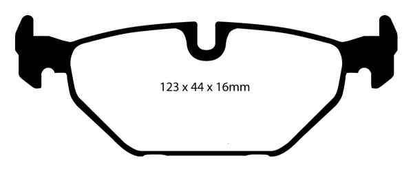 EBC Yellowstuff Bremsbeläge DP41405R für Saab 9-5 YS3E 2.3 t hinten