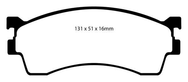 EBC Greenstuff 2000 Bremsbeläge DP21409 für Mazda Premacy CP 2.0 TD vorne