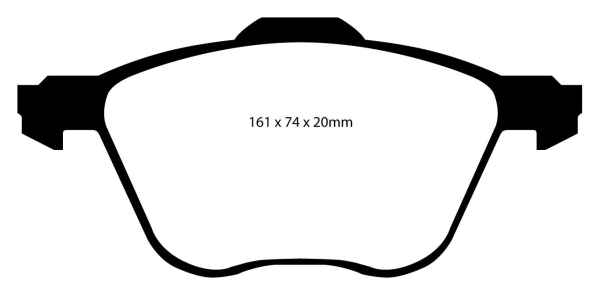 EBC Blackstuff Bremsbeläge DP1413 für Seat Alhambra 7V8, 7V9 2.8 V6 4motion vorne