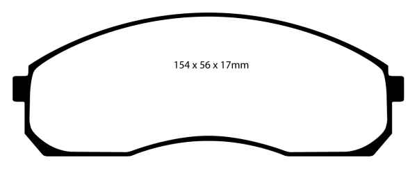 EBC Greenstuff 2000 Bremsbeläge DP21423 für Kia Carnival 1 UP 2.9 TD vorne