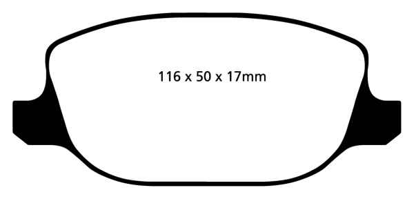 EBC Blackstuff Bremsbeläge DP1425 für Alfa Romeo 159 Sportwagon 939 3.2 JTS hinten