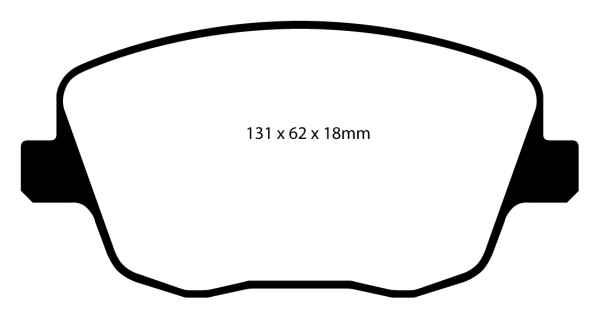 EBC Blackstuff Bremsbeläge DP1436 für Skoda Fabia 6Y2 1.9 TDI vorne