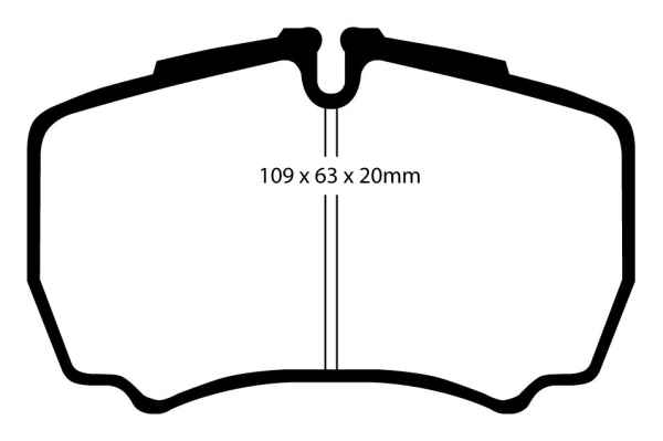 EBC Blackstuff Bremsbeläge DP1440 für Ford Transit 6  2.2 TDCi (RWD) hinten