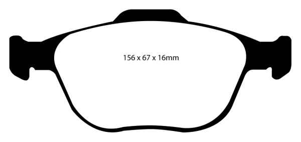 EBC Carbon Bremsbeläge DPC1444 für Ford Tourneo Connect  1.8 16V vorne