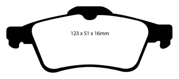 EBC Carbon Bremsbeläge DPC1448 für Ford Tourneo Connect  1.8 TDCi /TDDi /DI hinten