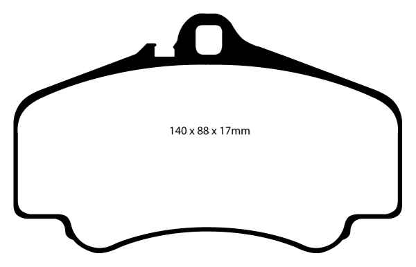 EBC Rennbremsbeläge RP-1 DP81454RP1 für Porsche 911 996 3.6 Turbo 4S vorne