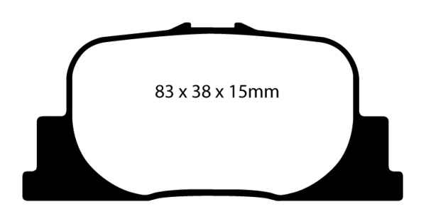 EBC Greenstuff 2000 Bremsbeläge DP21456 für Toyota Camry 4 _CV2_, _XV2_ 2.2 hinten