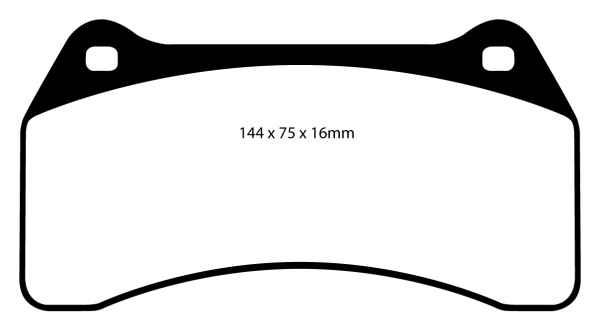 EBC Yellowstuff Bremsbeläge DP41462R für Jaguar S-Type CCX 2.7 D vorne