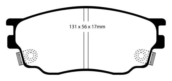 EBC Greenstuff 2000 Bremsbeläge DP21464 für Mazda 6 GG 1.8 vorne