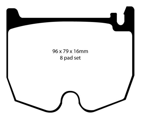 EBC Bluestuff NDX Bremsbeläge DP51486NDX für Mercedes-Benz S-Klasse W220 S 55 AMG Kompressor vorne