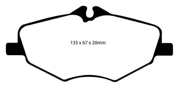 EBC Redstuff Bremsbeläge DP31488C für Mercedes-Benz E-Klasse W211 E 350 CGI (211.057) vorne