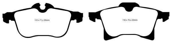 EBC Yellowstuff Bremsbeläge DP41520R für Opel Corsa D  1.6 Turbo vorne