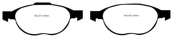 EBC Blackstuff Bremsbeläge DP1524 für Ford C-Max  1.6 EcoBoost vorne