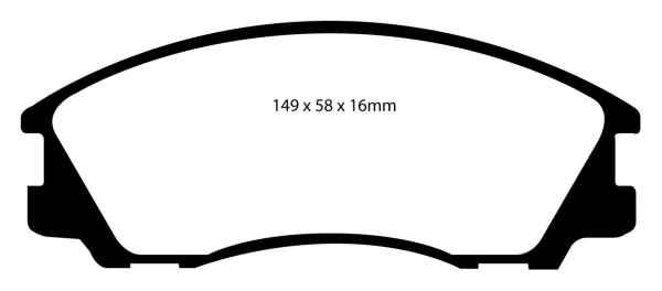 EBC Blackstuff Bremsbeläge DP1531 für Hyundai Terracan HP 3.5i V6 4WD vorne