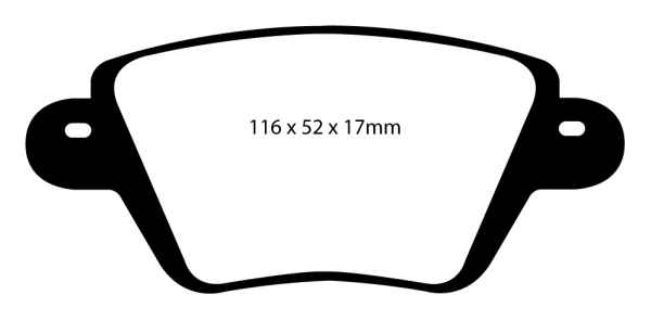 EBC Blackstuff Bremsbeläge DP1543 für Renault Kangoo 1 Rapid FC0/1 1.6 16V 4x4 hinten