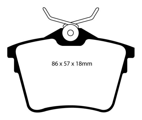 EBC Blackstuff Bremsbeläge DP1551 für Peugeot 407  1.6 HDi 110 FAP hinten