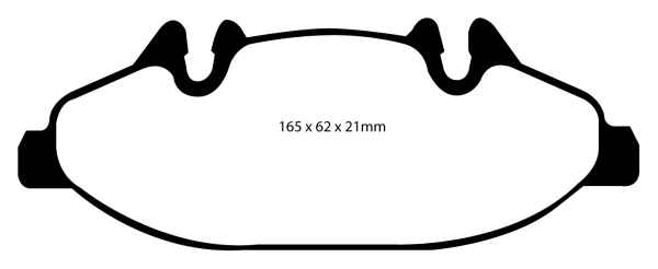 EBC Greenstuff 2000 Bremsbeläge DP21553 für Mercedes-Benz Viano W639 CDI 3.0 vorne