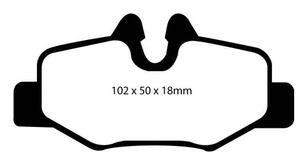 EBC Yellowstuff Bremsbeläge DP41554R für Mercedes-Benz Viano W639 CDI 3.0 hinten