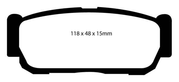 EBC Blackstuff Bremsbeläge DP1560 für Ssangyong Rodius II  2.0 Xdi 4WD hinten