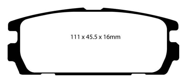 EBC Blackstuff Bremsbeläge DP1565 für Hyundai Terracan HP 3.5i V6 4WD hinten