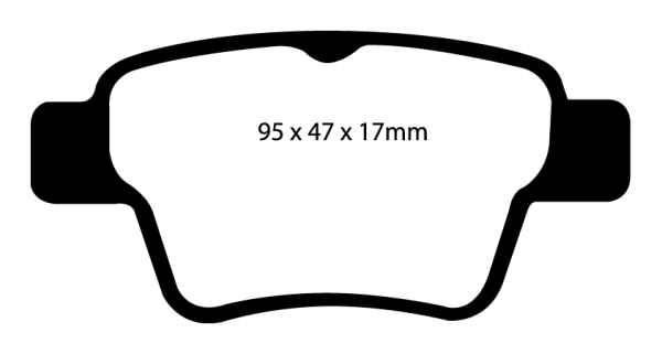 EBC Greenstuff 2000 Bremsbeläge DP21575 für Peugeot 307 3A/C 2.0 HDi 90 hinten
