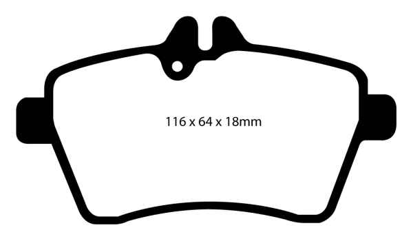 EBC Blackstuff Bremsbeläge DP1579 für Mercedes-Benz A-Klasse W169 A 180 CDI vorne