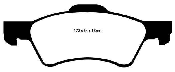 EBC Blackstuff Bremsbeläge DP1613 für Dodge (USA) Grand Caravan  2.4 vorne