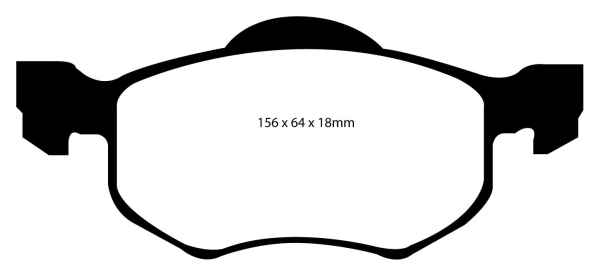EBC Greenstuff 7000 Bremsbeläge DP71616 für Ford Maverick 2  2.3 16V vorne