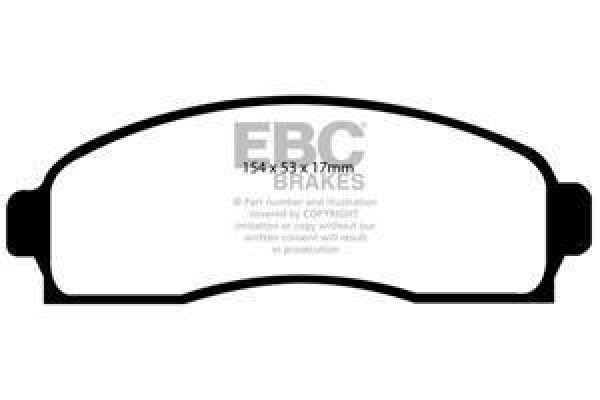 EBC Greenstuff 7000 Bremsbeläge DP71617 für Ford (USA) Ranger  2.3 (2x4) vorne
