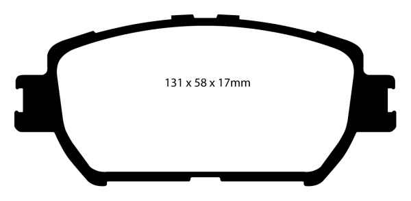 EBC Greenstuff 2000 Bremsbeläge DP21642 für Toyota Camry 5 MCV3_, ACV3_, _XV3_ 2.4 VVT-i vorne