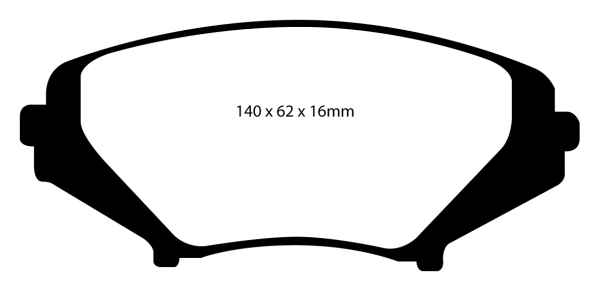 EBC Bluestuff NDX Bremsbeläge DP51665NDX für Mazda RX 8 SE, FE 1.3 vorne