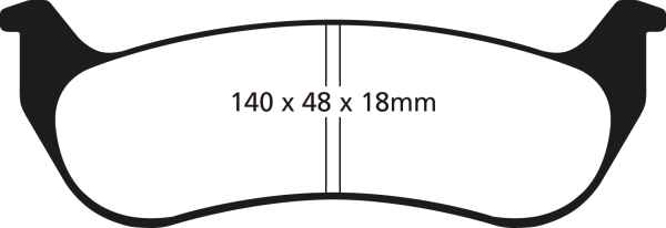 EBC Greenstuff 2000 Bremsbeläge DP21668 für Chrysler Pacifica  4.0i V6 hinten