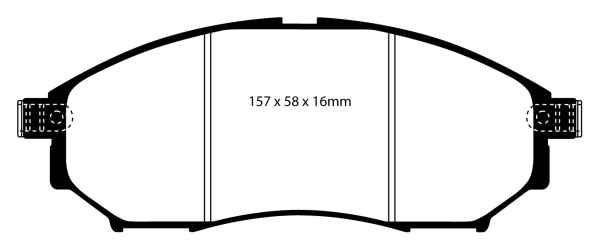 EBC Yellowstuff Bremsbeläge DP41671R für Infiniti M56  5,6 vorne