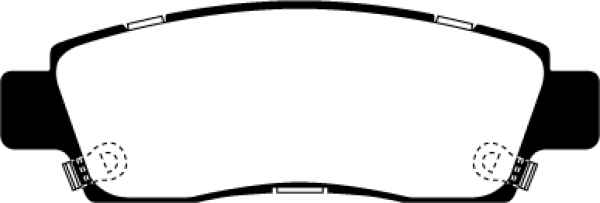 EBC Yellowstuff Bremsbeläge DP41672R für Chevrolet Traverse  3.6 V6 hinten