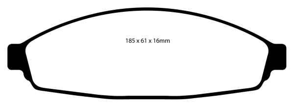 EBC Greenstuff 2000 Bremsbeläge DP21676 für Ford (USA) Crown Victoria  4.6 (Polizei Modelle) vorne