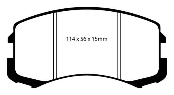 EBC Redstuff Bremsbeläge DP31678C für Mitsubishi Lancer 6 CJ-CP_ 1.8 16V vorne