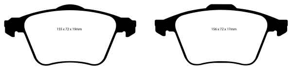 EBC Redstuff Bremsbeläge DP31679C für Volvo XC90  4.4 V8 vorne