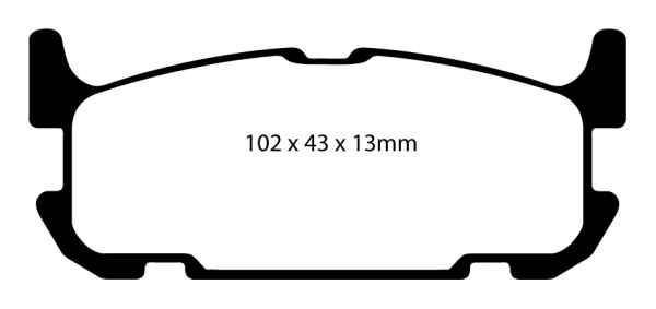 EBC Blackstuff Bremsbeläge DP1685 für Mazda MX-5 NB 1.6 16V hinten