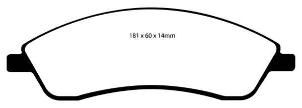 EBC Yellowstuff Bremsbeläge DP41692R für Cadillac STS  3.6 Performance vorne