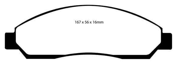 EBC Greenstuff 6000 Bremsbeläge DP61705 für Isuzu D-Max  3.0 D Allrad 4x4 vorne