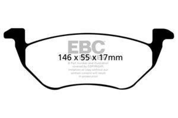 EBC Blackstuff Bremsbeläge DP1710 für Ford Maverick 2  3.0 V6 24V hinten