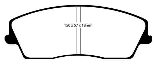 EBC Redstuff Bremsbeläge DP31723C für Chrysler 300 C  3.5 vorne