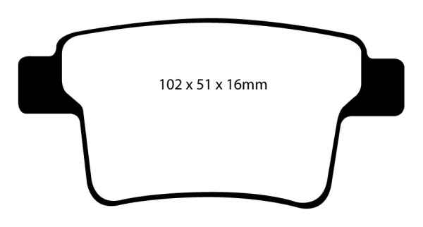 EBC Yellowstuff Bremsbeläge DP41731R für Ford Mondeo 3 B4Y 3.0 ST220 hinten