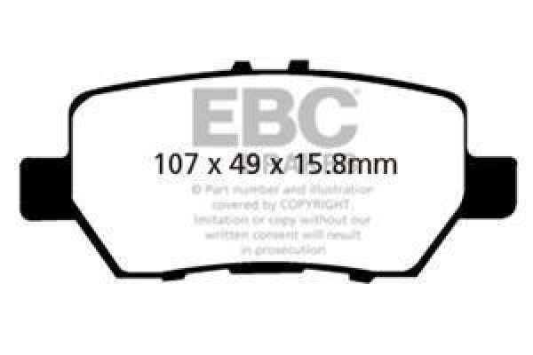 EBC Greenstuff 2000 Bremsbeläge DP21736 für Honda Legend 4 KA9 3.5 V6 AWD hinten