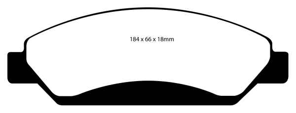 EBC Yellowstuff Bremsbeläge DP41742R für Chevrolet Tahoe  5.3 (2x4) vorne