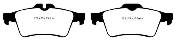 EBC Bluestuff NDX Bremsbeläge DP51749NDX für Ford C-Max  1.6 hinten