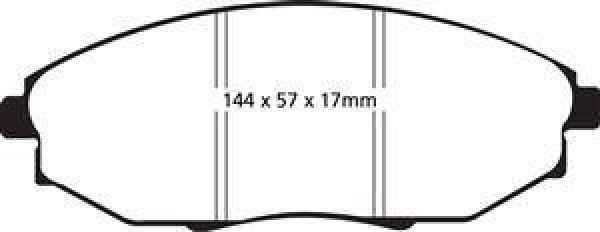 EBC Blackstuff Bremsbeläge DP1750 für Chevrolet Epica KL1_ 2.0 D vorne