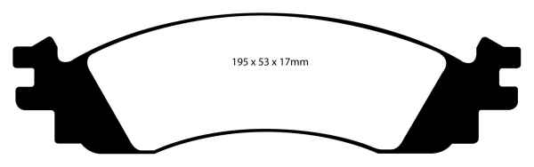EBC Yellowstuff Bremsbeläge DP41767R für Mercury Mountaineer  4.6 vorne