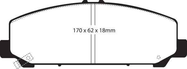 EBC Yellowstuff Bremsbeläge DP41808R für Nissan Armada  5.6 vorne